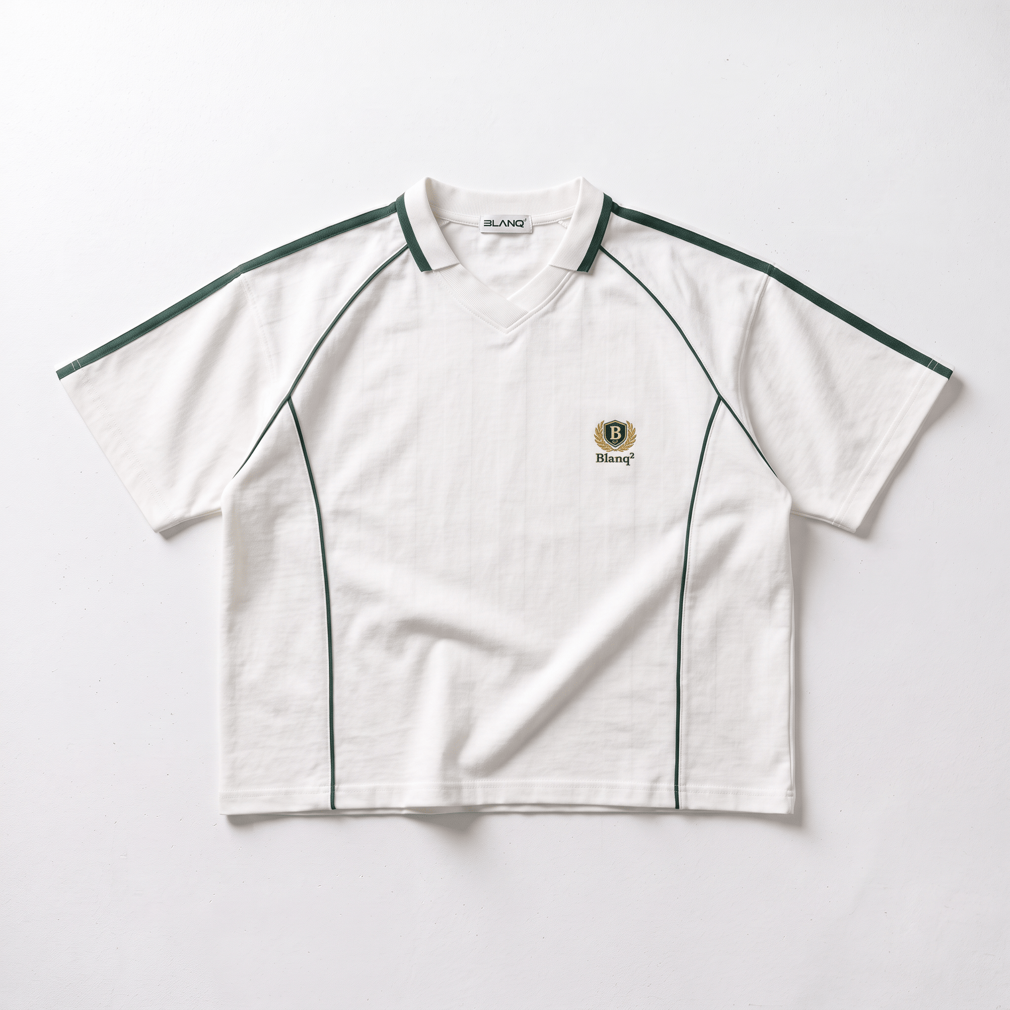 Shadow Stripe Collared Jersey - BLANQ²