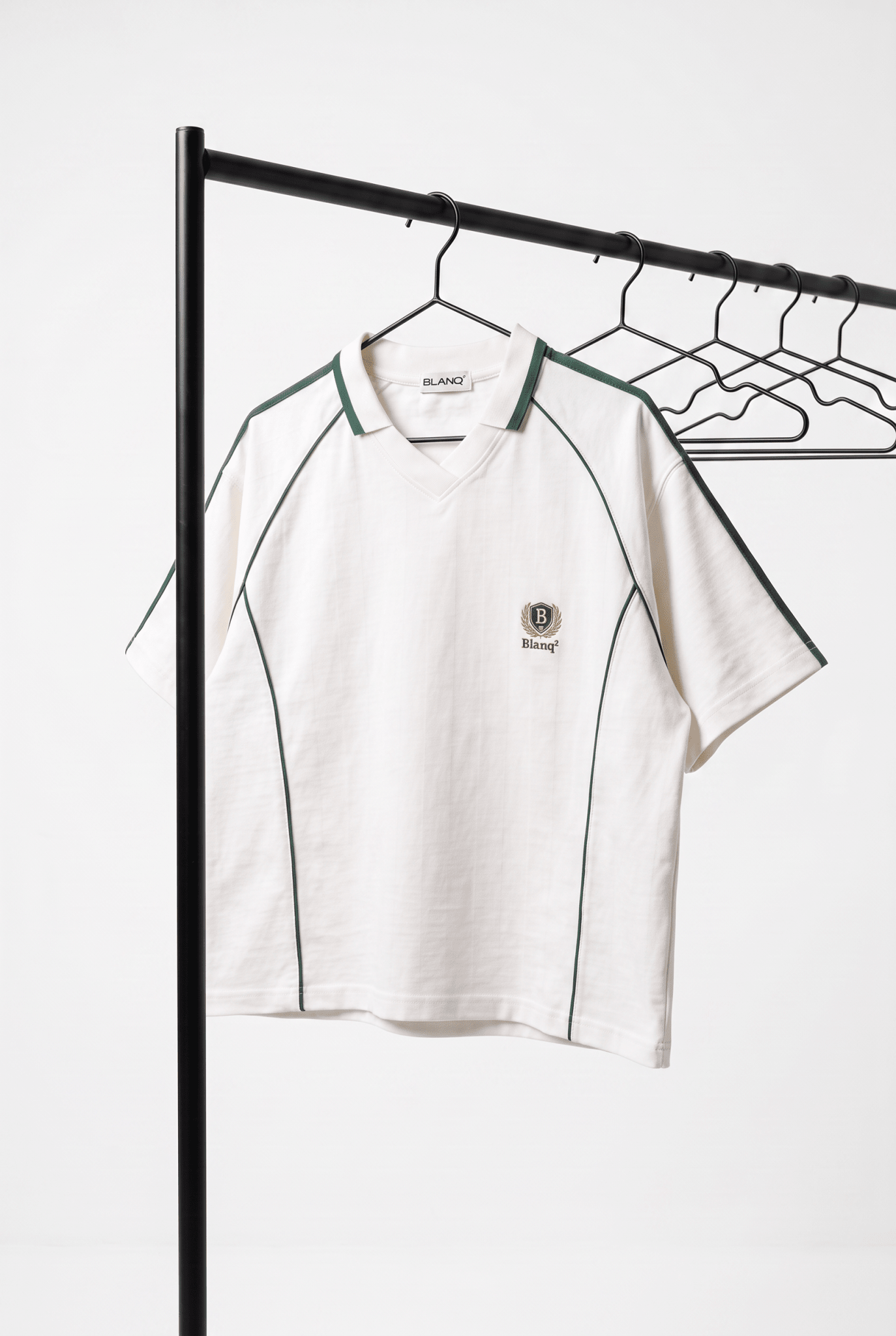 Shadow Stripe Collared Jersey - BLANQ²
