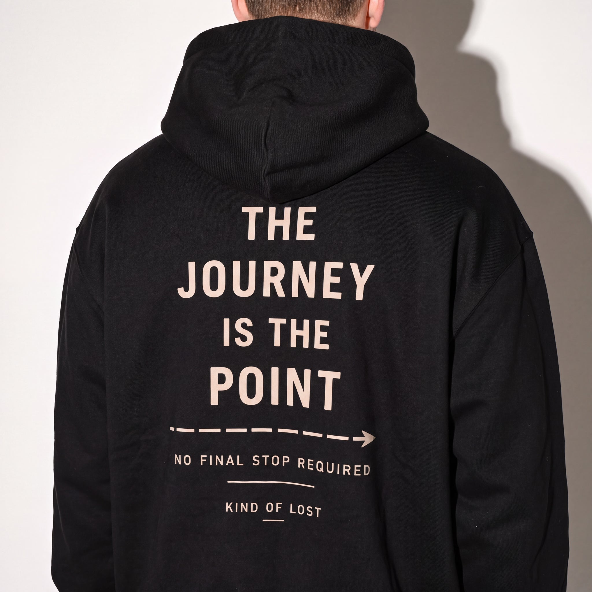 The Journey Is The Point Fleeced Boxy Hoodie - BLANQ²