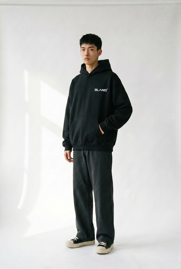 S1:E1 BLACK BASICS HOODIE