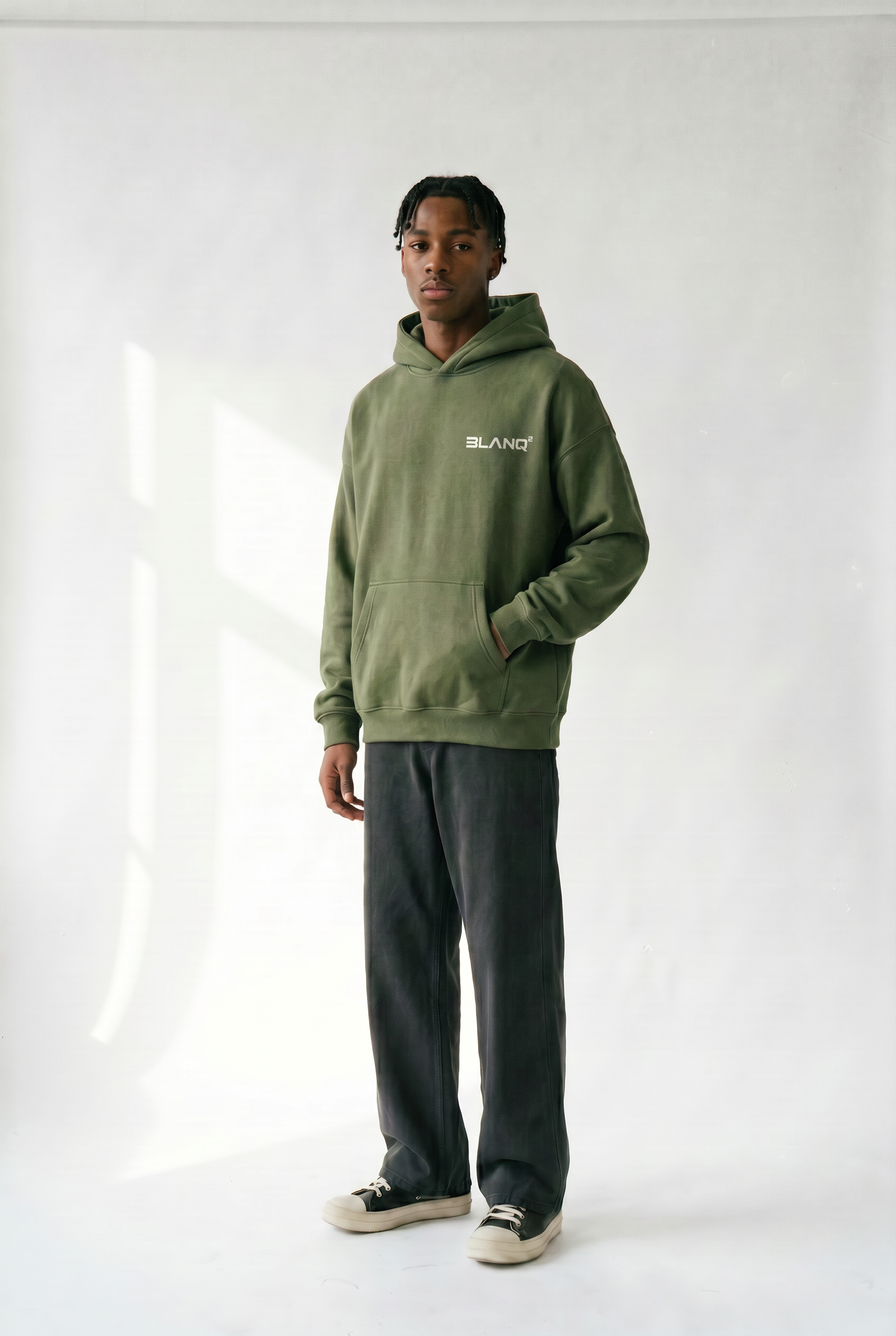 Basics Green Hoodie