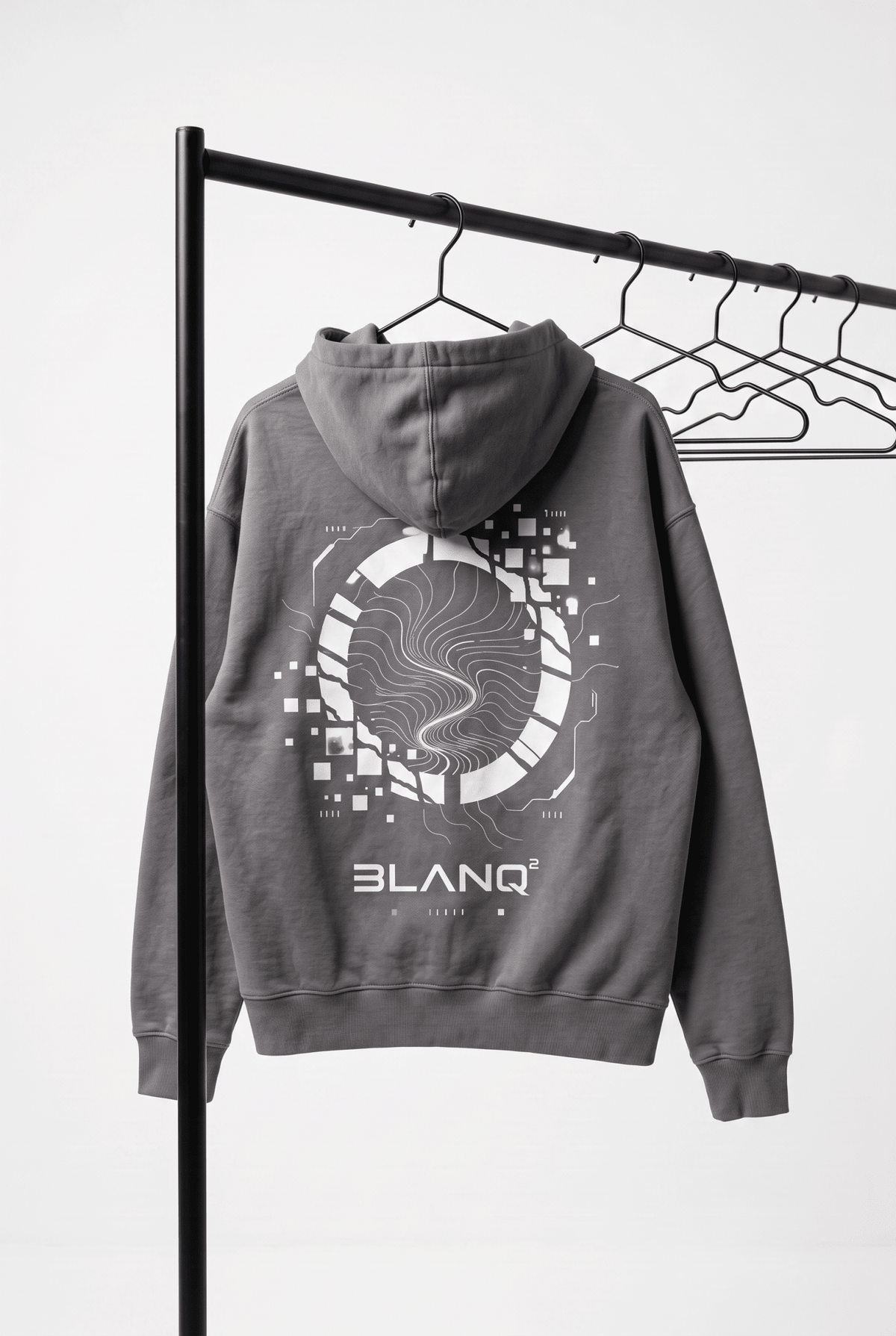 VORTEX OVERSIZED HEAVYWEIGHT HOODIE - BLANQ²
