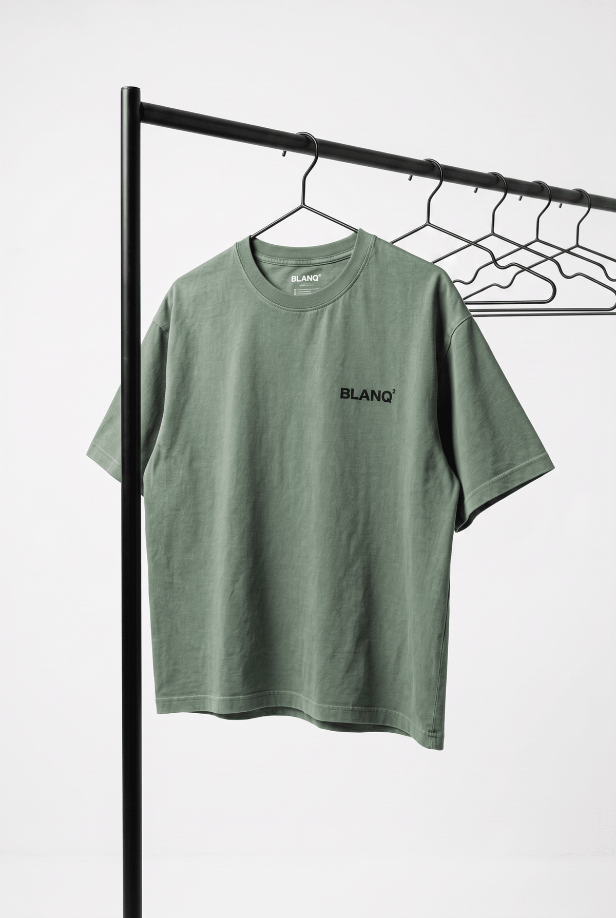 WASHED GREEN BASICS OVERSIZED HEAVYWEIGHT T-SHIRT - BLANQ²