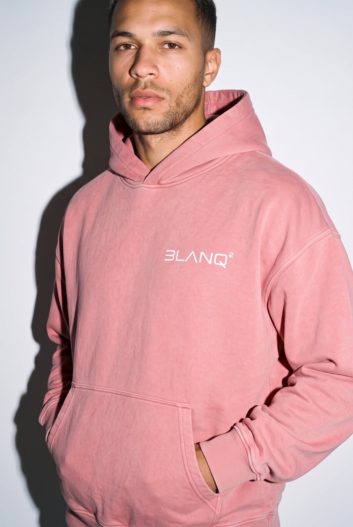 WASHED PINK BASICS OVERSIZED HEAVYWEIGHT HOODIE - BLANQ²