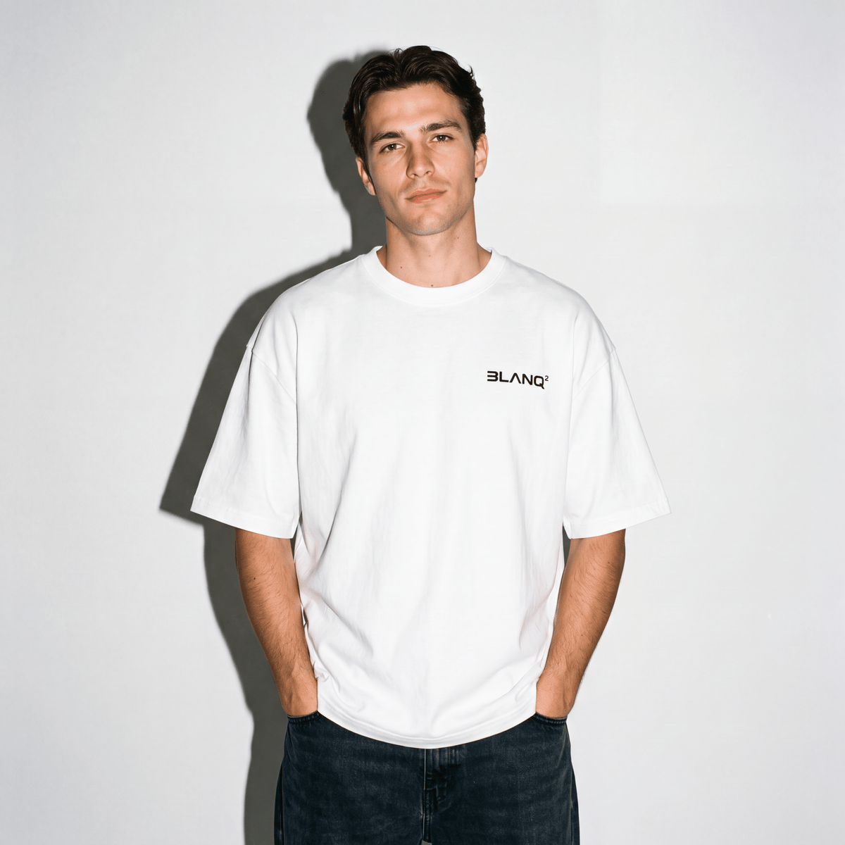 WHITE BASICS OVERSIZED HEAVYWEIGHT T-SHIRT - BLANQ²